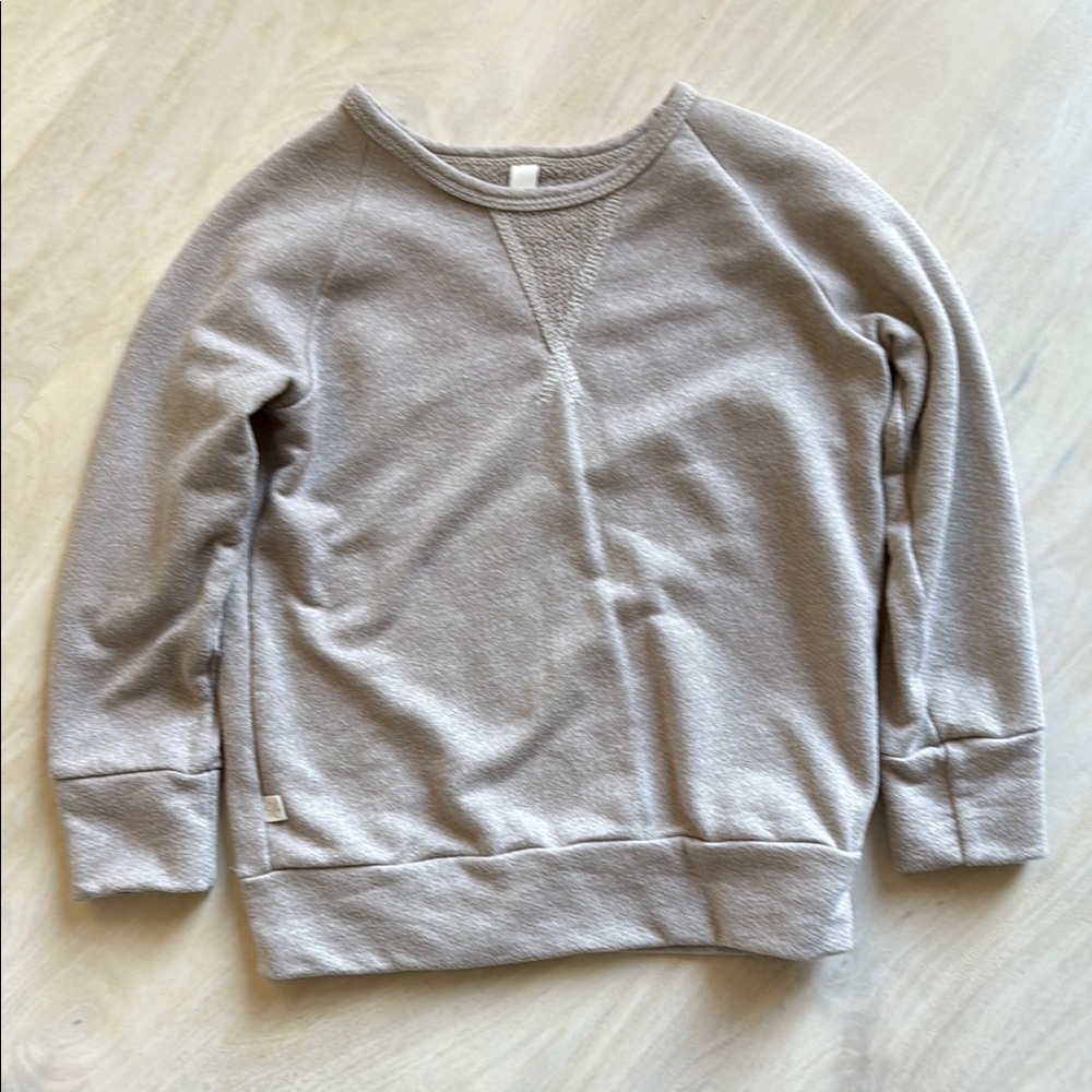 EUC CHILDHOODS CLOTHING PULLOVER CREW SZ 6/7 Sweatshirt Oatmeal